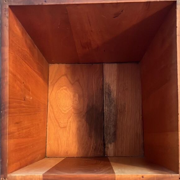 Vintage Hard Wood Set of (3) Kitchen Canisters - Picture 5 of 16